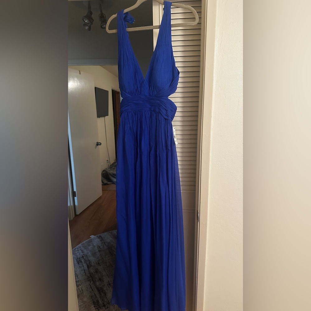 Aidan Mattox Elegant Blue Evening Gown